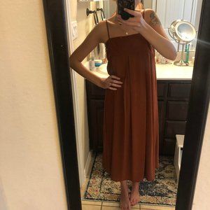 Who What Wear Midi Slip Rust
